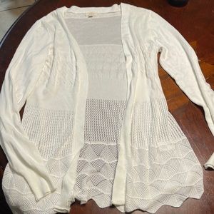 White cardigan